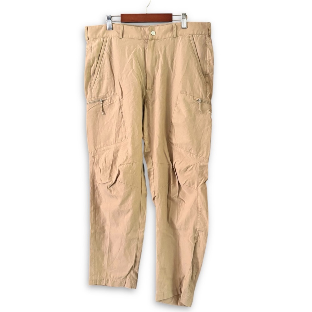 Ice Breaker Men's Merino Hike Pants Tan NWOT FLAWED Size 36 Outdoors